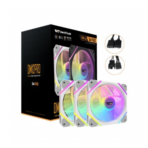 VENTILADOR DARKFLASH DM12 PRO 3 EM 1 BRANCO