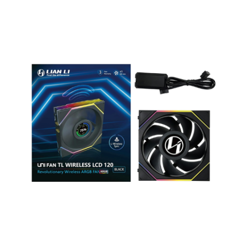 VENTILADOR 120X120 LIAN LI UNIFAN TL-LCD WIRELESS BLACK