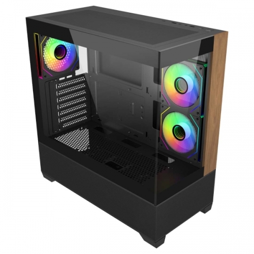 Caixa Cooler Master Elite 690 Wood ATX/MicroATX/Mini-ITX