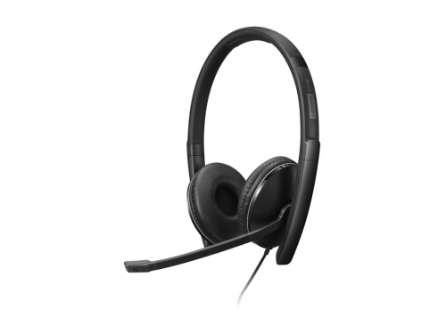 LENOVO Gen2 Headset on-ear wired USB-C black Certified for Microsoft Teams