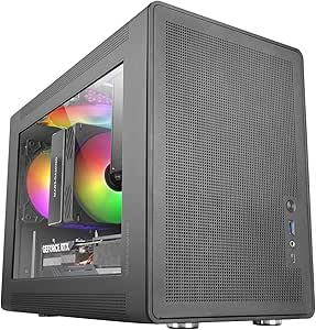 Mars Gaming MC-XPS Minitorre Ultracompacta - Suporte MicroATX/Mini-ITX - Preto