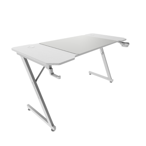 Mesa Gamer Mars Gaming MGD-X140 - Suportes para Auscultadores e Copos - Tapete de Rato XXL - Estrutura em Aço - 140x60x1,5cm - Acabamento em Fibra de