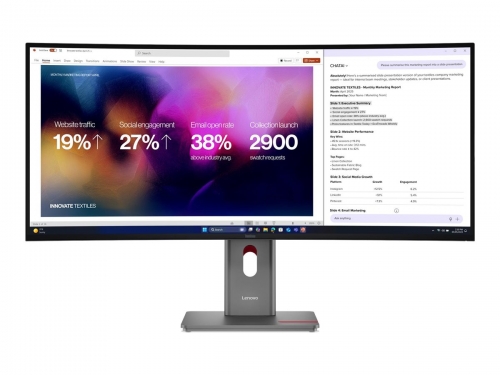 MONITOR LENOVO THINKVISION P40WD-40 39.7"WLED 140 dpi 4ms GtG 1x Thunderbolt 4 40Gbps 1xHDMI 2.1 FRL 1xDP 1.4 HBR3 3Y