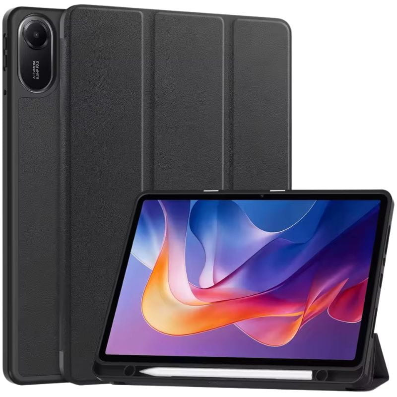 Capa inteligente Xiaomi Redmi Pad 2 Pro com suporte Preto