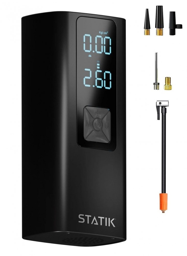 Statik Tirehero Wireless Air Pump Builtin Powerbank 6000Mah Black