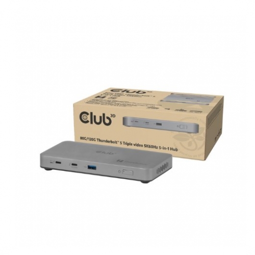 HUB 5 EM 1 USB-C CLUB3D THUNDERBOLT 5 180W 5K60HZ