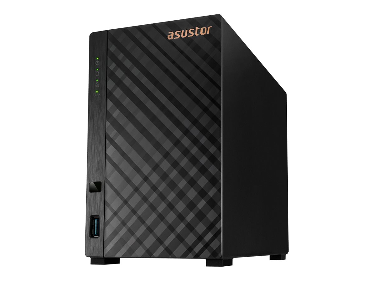 ASUSTOR AS1202T 2 Bay NAS Realtek RTD1619B 2.5GbE Port 1GB DDR4 Three USB 3.0
