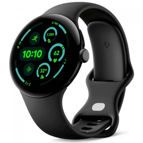 Google Pixel Watch 3 45mm Wi-Fi Preto com Bracelete Obsidiana