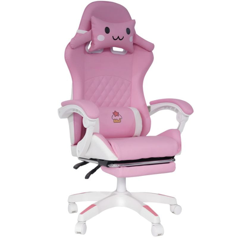 Cadeira Gaming PowerGaming Sakura Neko com apoio para os pés