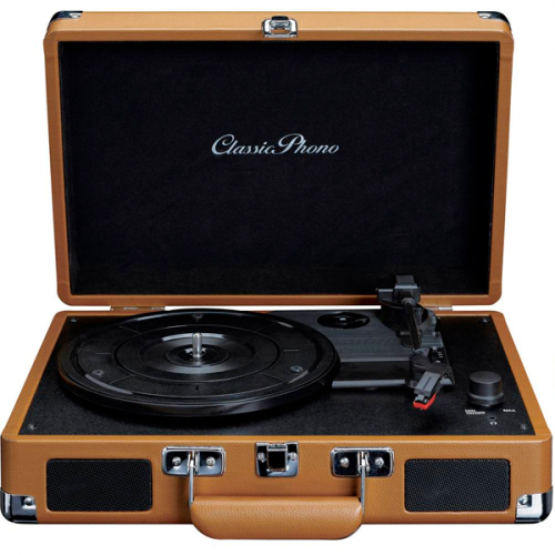 LENCO GIRA-DISCOS VINYL MALETA CASTANHA COLUNAS INCORP.