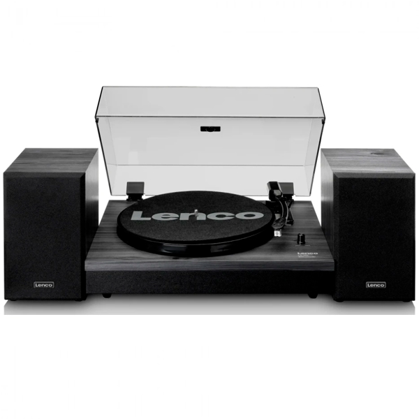LENCO GIRA-DISCOS VINYL C BLUETOOTH E CONJUNTO DE COLUNAS PRETO