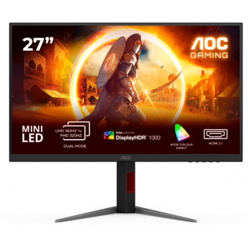 MONITOR AOC FAST IPS 27"16:9 4K UHD 1MS 160HZ HDMI DP USB HAS U27G4XM