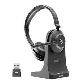 Auscultadores Axtel ONE BT - Cancelamento de ruído - Bluetooth - Inclui base de carregamento
