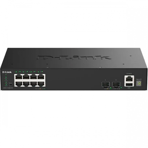 D-LINK SWITCH 8 PORTAS A GIGABIT + 2 10GB SFP+SMART MANAGED