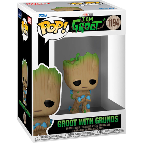 Figura Funko Pop! Marvel:I am Groot - Groot with Grunds 1194 Bobble-Head