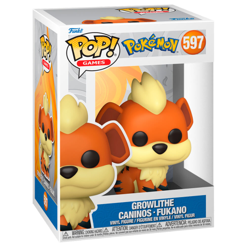 Figura Funko Pop! Games:Pokemon - Growlithe Caninos Fukano 597