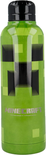 Garrafa Térmica Aço Inoxidável 515 ML - Minecraft