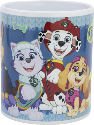 Caneca Cerâmica com Sublimação 325ml - Paw Patrol Patched Together