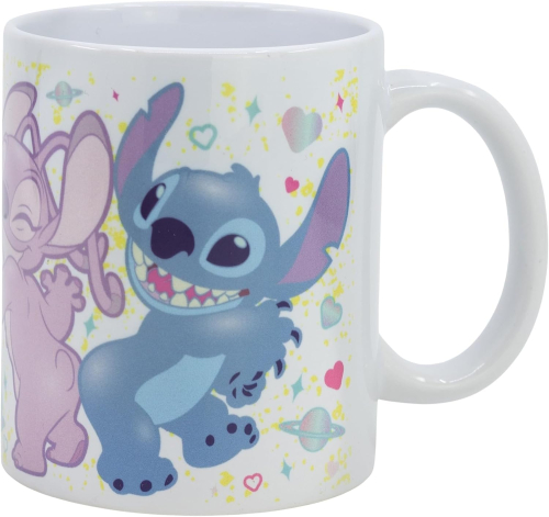 Caneca Cerâmica com Sublimação 325ml - Stitch Just Shake It