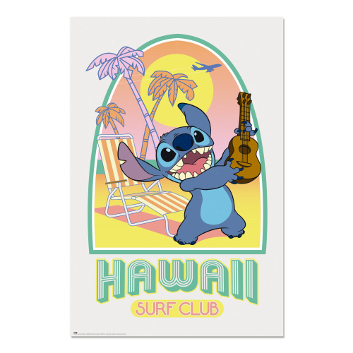 Poster Stitch Hawaii Club Surf