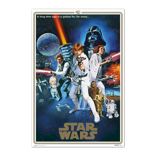 Poster Star Wars Classic 40 Aniversário One Sheet B