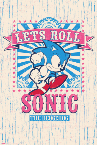 Poster Sonic Let´S Roll