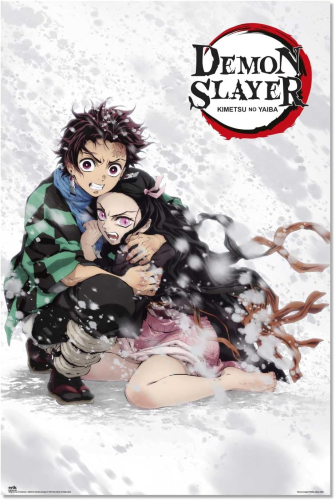 Poster Demon Slayer - Tanjiro e Nezuko