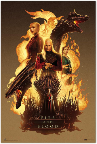 Poster Game of Thrones:House of the Dragon - Fire and Blood