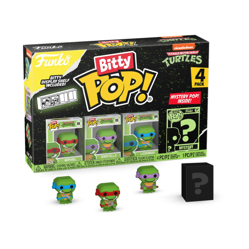 Funko Bitty Pop! Teenage Mutant Ninja Turtles Mini Collectible Toys 4-Pack - 8-Bit Raphael,8-Bit Donatello,8-Bit Leonardo &My