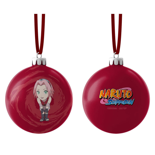 Bola de Natal Chibi Sakura Naruto Shippuden