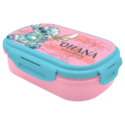 Lancheira + Talheres:Disney - Stitch