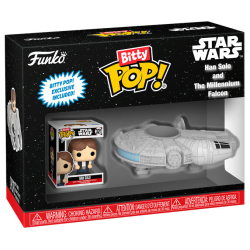 Figura Funko Bitty POP! Rides:Star Wars - Han Solo and the Millennium Falcon