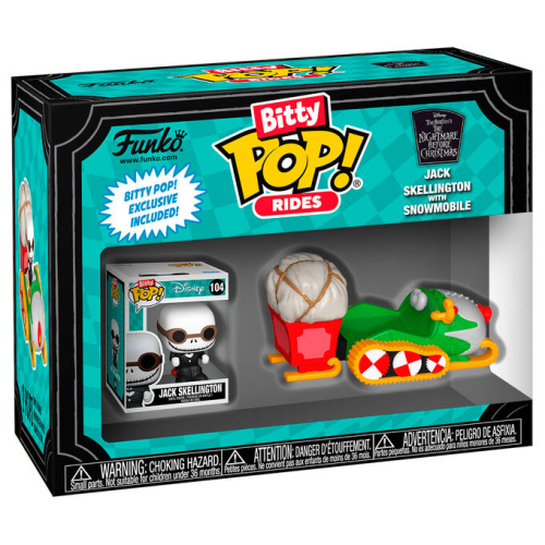Figura Funko Bitty POP! Rides:The Nightmare Before Christmas - Jack with Snowmobile