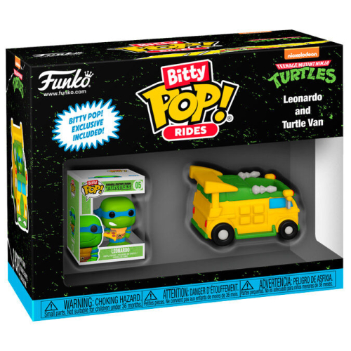 Figura Funko Bitty POP! Rides:Teenage Mutant Ninja Turtles Leonardo and Turtle Van