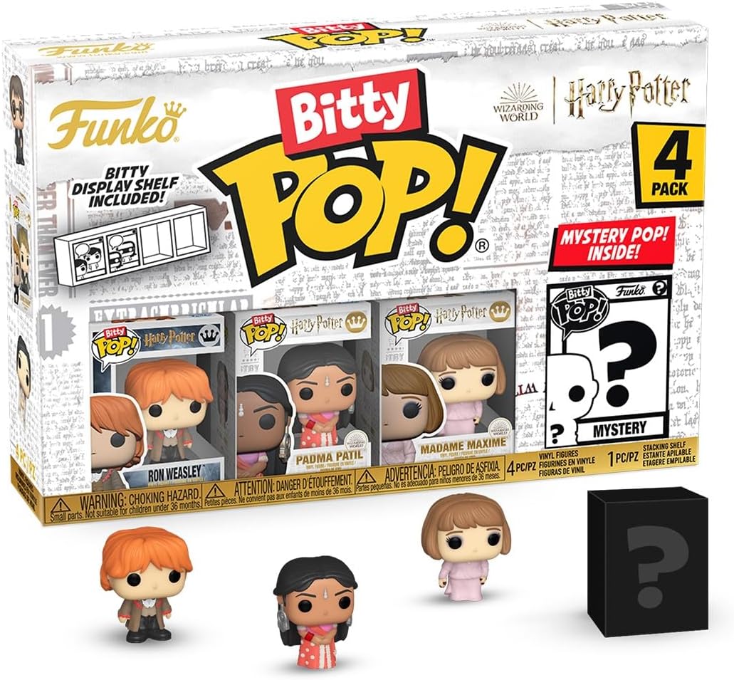 Funko Bitty POP! 4-Pack:Harry Potter - Goblet of Fire (Ron + Padma + Madame Maxime + Mistery POP!)