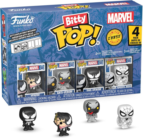 Figura Funko Bitty POP! 4-Pack - Marvel:Venom / Anti-Venom / She-Venom / Spider-Man