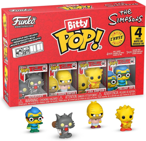 Figura Funko Bitty POP! 4-Pack - The Simpsons:Scratchy / Grampa / Lisa / Fallout Boy