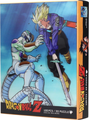 Puzzle Lenticular 3D Effect - Dragon Ball Z:Trunks vs Frieza (100 peças)