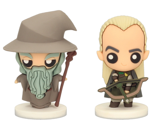 Set 2 Figuras SD Toys Mini Rubber Figures - The Lord of the Rings:Gandalf &Legolas