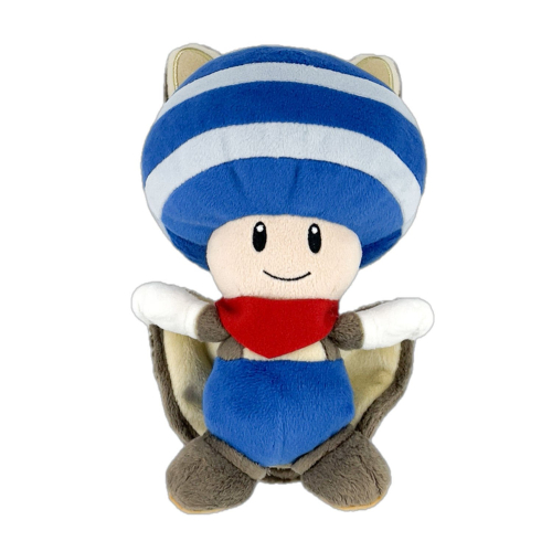 Nintendo Together+ - Peluche Super Mario Flying Squirrel:Blue Toad (21cm)