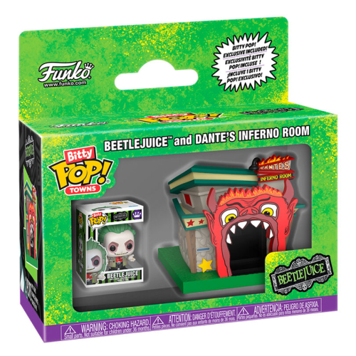 Figura Funko Bitty POP! Towns:Beetlejuice and Dante's Inferno Room