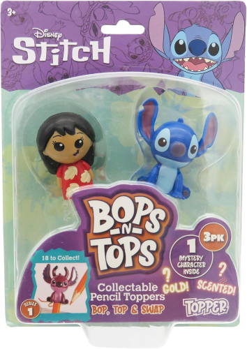 Pencil Toppers - Disney Stitch (2 Figuras + 1 Figura Surpresa)