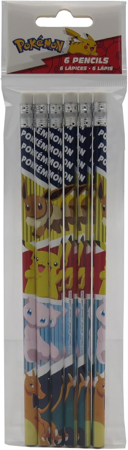 Set 6 Lápis - Pokémon