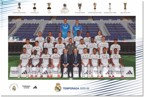 Poster Real Madrid 2025/2026 Squad