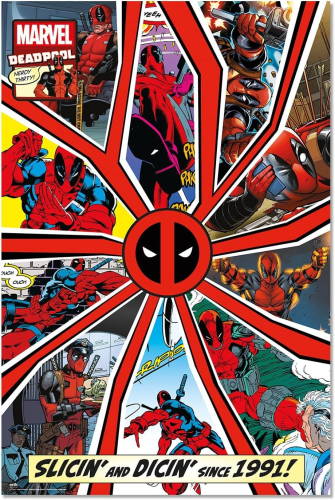 Poster Marvel Deadpool Comic Cover 30 Years