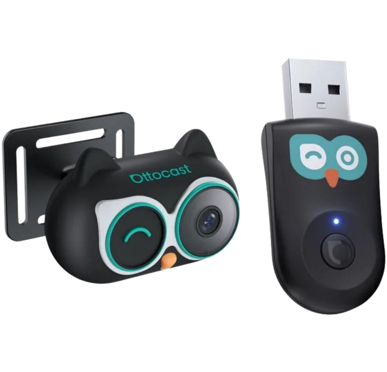 Ottocast CarPlay para automóvel com sistema de controlo do habitáculo (Cabin Care) WiFi 4 Adaptador sem fios
