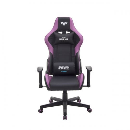 Cadeira Gaming Cromad Serie Demon Lord Preto/Violeta