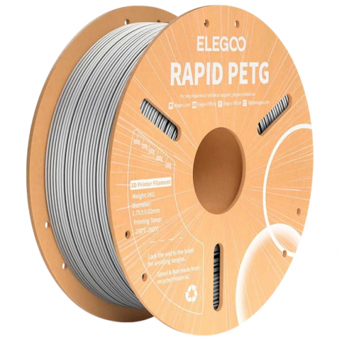 ELEGOO Rapid PETG Cinzento para Impressoras 3D FDM - Filamento 1.75mm Bobine de 1kg