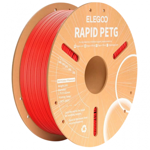ELEGOO Rapid PETG Vermelho para Impressoras 3D FDM - Filamento 1.75mm Bobine de 1kg
