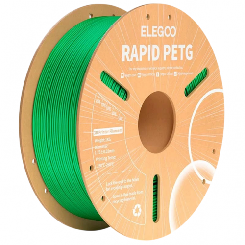ELEGOO Rapid PETG Verde para Impressoras 3D FDM - Filamento 1.75mm Bobine de 1kg
